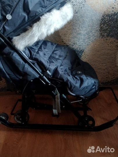 Детские санки коляска