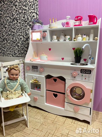Детская деревянная кухня, Большая new