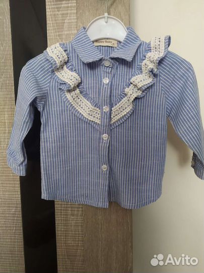 Рубашка для девочки 80 86