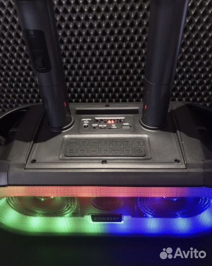 Колонка караоке с 2 микрофонамм