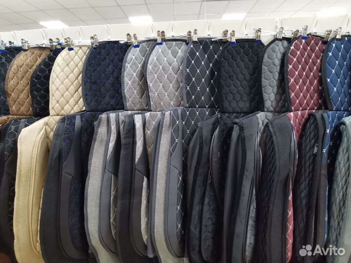 Чехлы-накидки на сидения лен и велюр