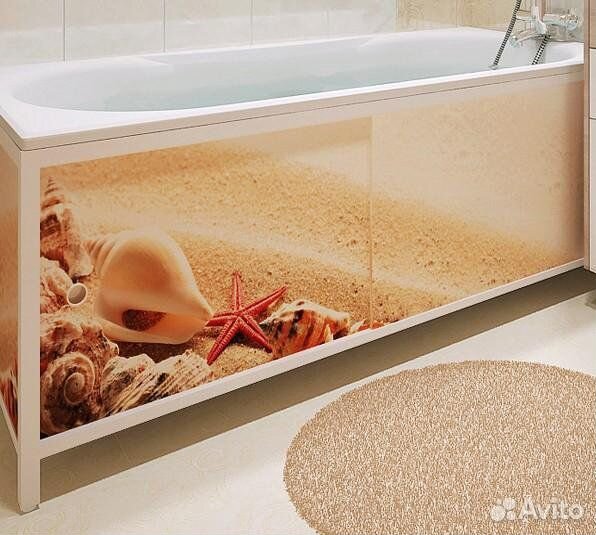 Экран для ванны арт дизайн серия Дары моря