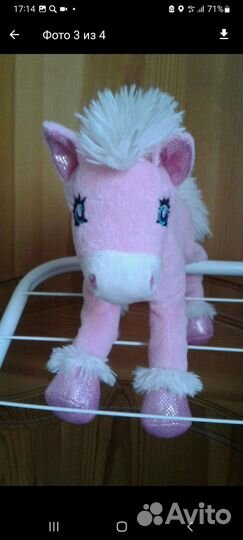 Мягкая игрушка лошадка