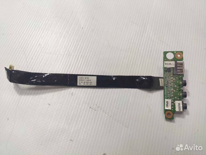Плата USB и Audio для Clevo M765S