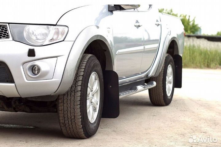 Брызговики широкие Mitsubishi L200 2007-2015 (4шт)