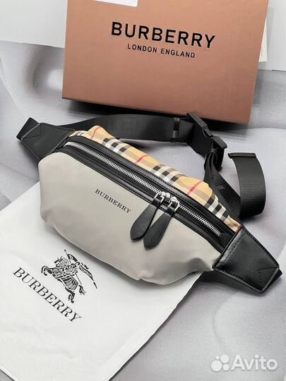 Поясная сумка burberry, чек сертификат
