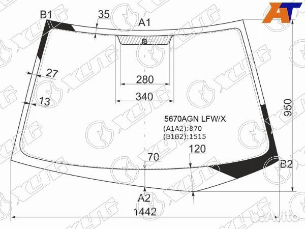 Стекло лобовое mitsubishi lancer cedia