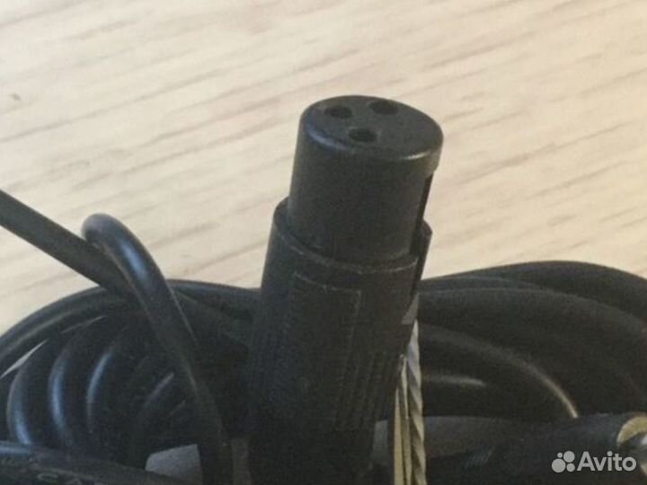 Шнур для микрофона 5 Метров Штекер 6,3мм новый