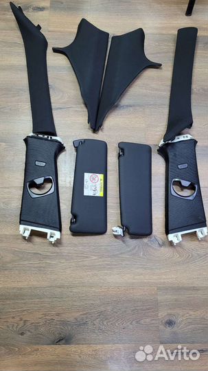 Обивка стойки потолка чёрная bmw f30