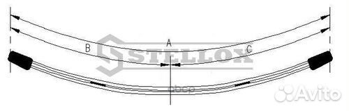 12-00070-SX рессора пер. 57 568 02 MB Sprinter
