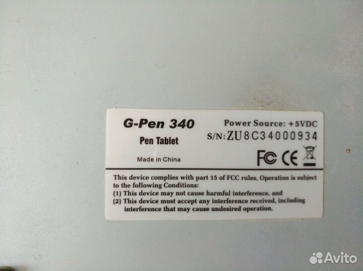 G-pen 340, планшет