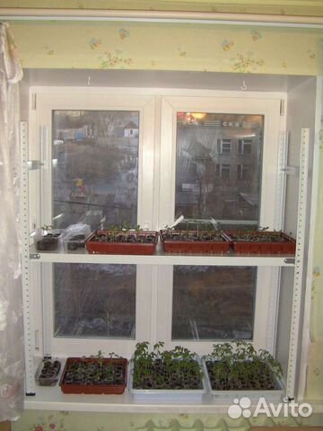 Стеллаж новый разборный металлический для рассады