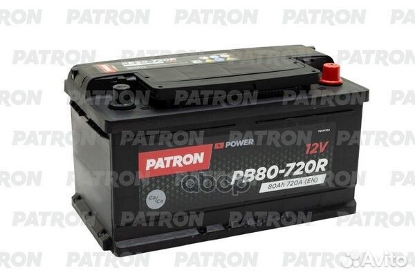 Аккумулятор patron power 12V 80AH 720A (R+) B13