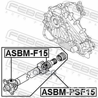 Вал карданной передачи asbmpsf15 Febest