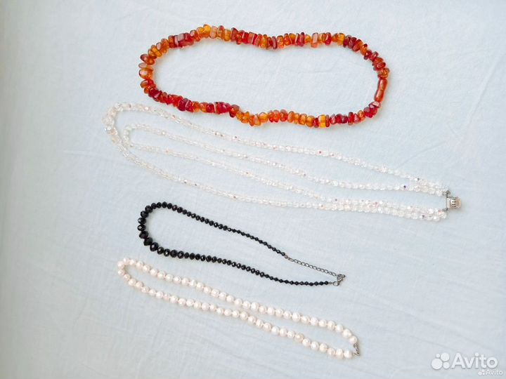 Бусы из натуральных камней из СССР