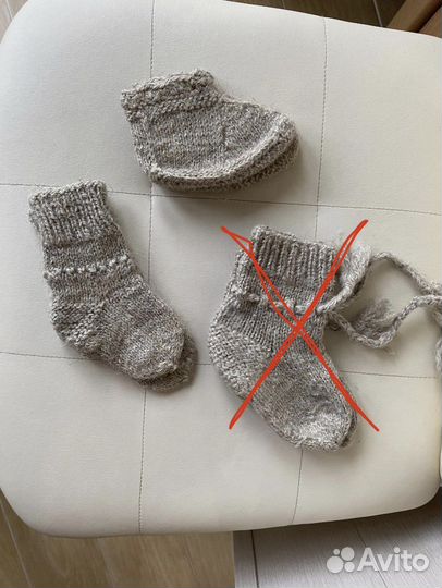 Шерстяные носки детские новые малыша ручная работа