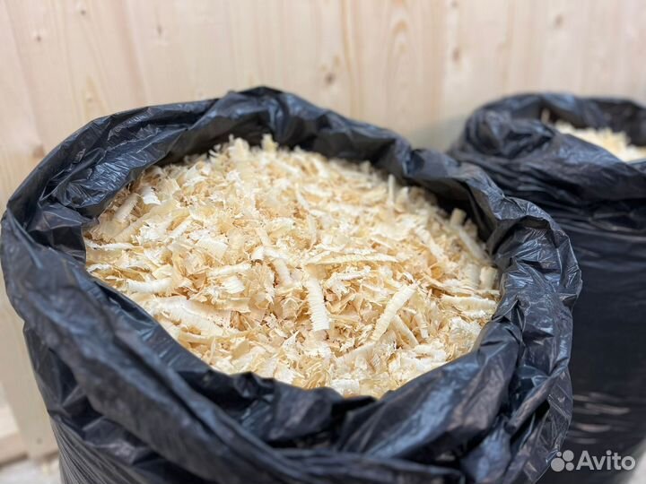 Опилки стружка в мешках