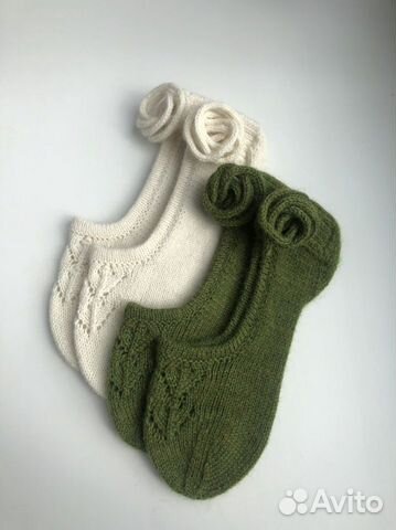 Вязаные носочки/следки пуанты