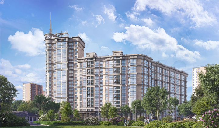 3-к. квартира, 127 м², 15/22 эт.