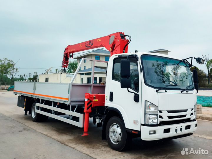 Isuzu Elf (N-series) с КМУ, 2024