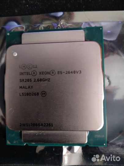 Xeon E5 2640v3 s2011v3 8 ядер 16 потоков