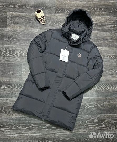 Длинная куртка Moncler зима 3 цвета, 44-56