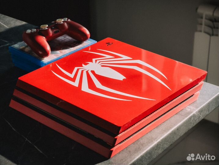 PlayStation 4 Pro Spiderman Edition (прошитая)