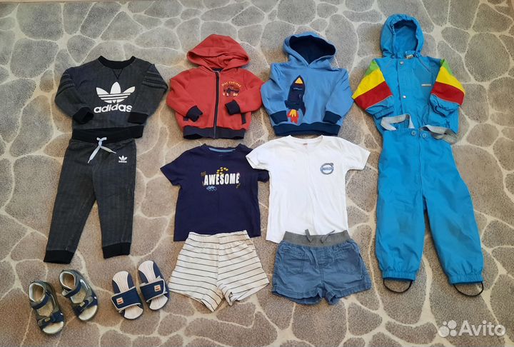 Детские вещи пакетом на мальчика 86 92