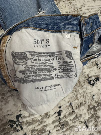 Женские джинсы levis 501 s