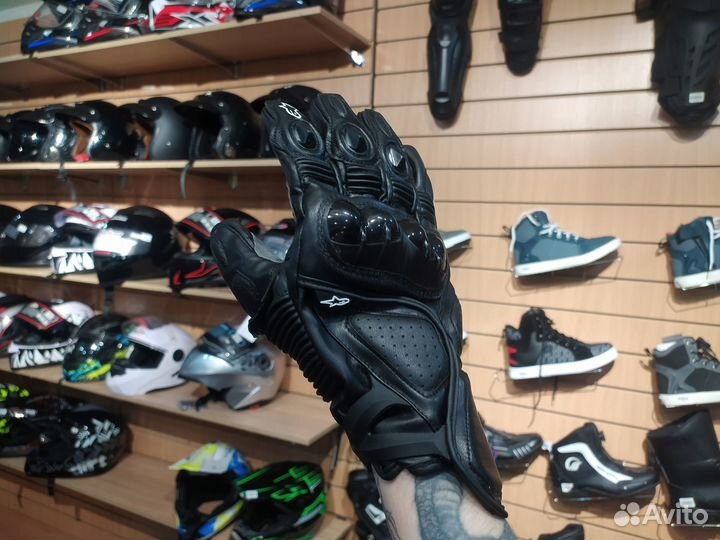 Перчатки экип на мото с защитой