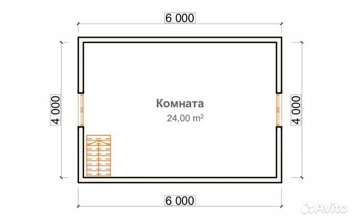 Каркасный дом с мансардой. 77 м2