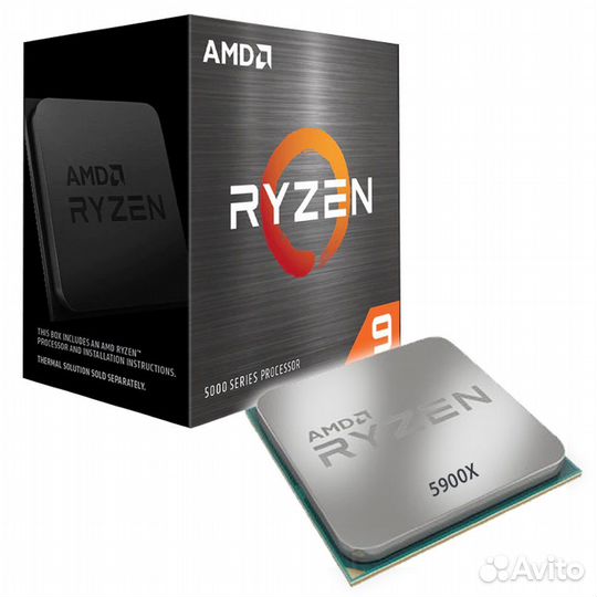 Процессор AMD Ryzen 9-5900X 3700мгц, 12C/24T,Box