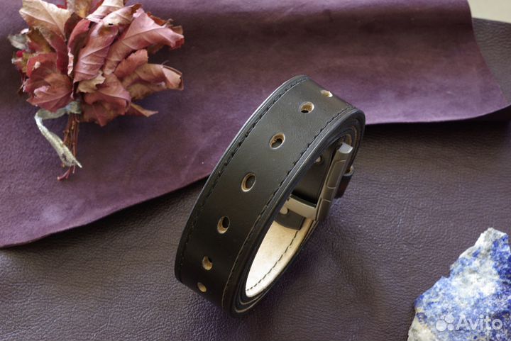 Ремень из кожи буйвола. Ручная работа. На заказ