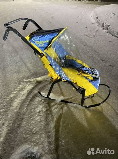 Детские санки коляска