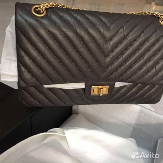 Сумка Chanel 2.55 chevron оригинал