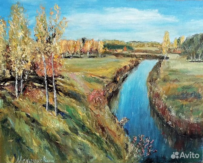 Золотая осень. Картина маслом