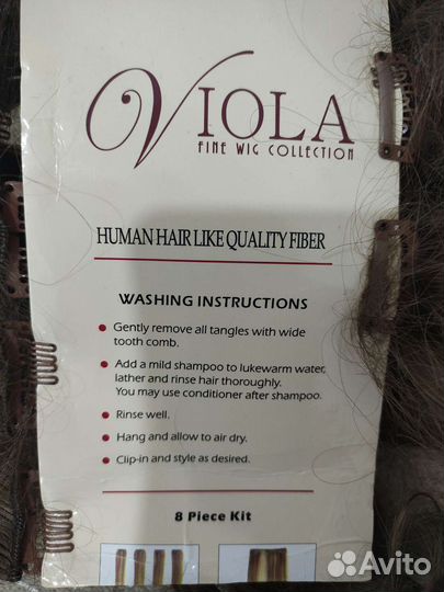 Волосы на заколках