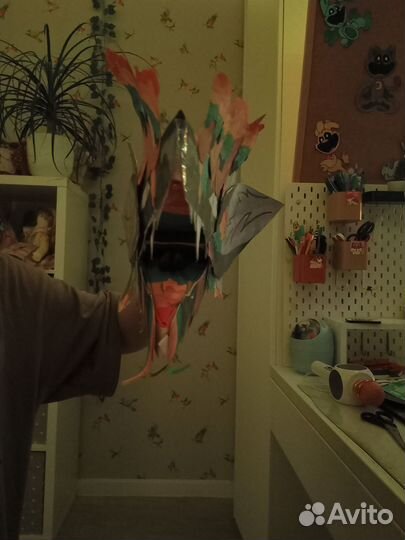 Дракон на руку из бумаги