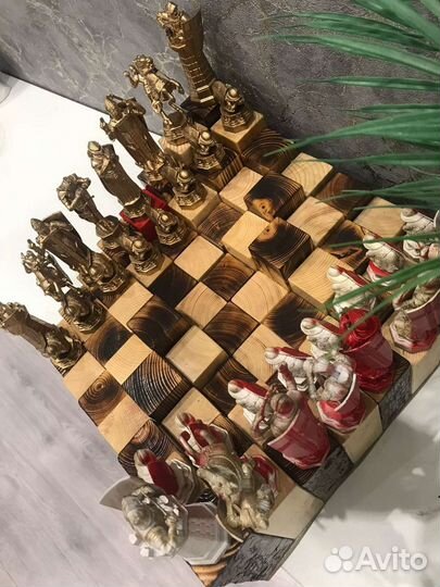 Шахматы гарри поттер, ручная работа