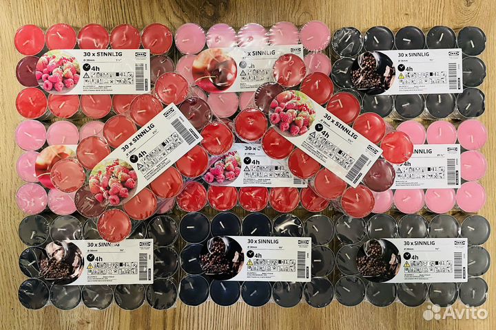 Свечи Икеа Синлиг разные, оригинал