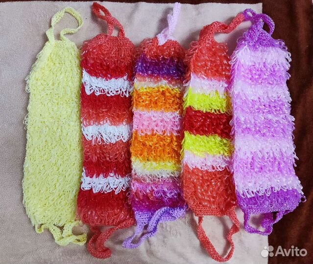 Мочалка ручной работы ассортимент