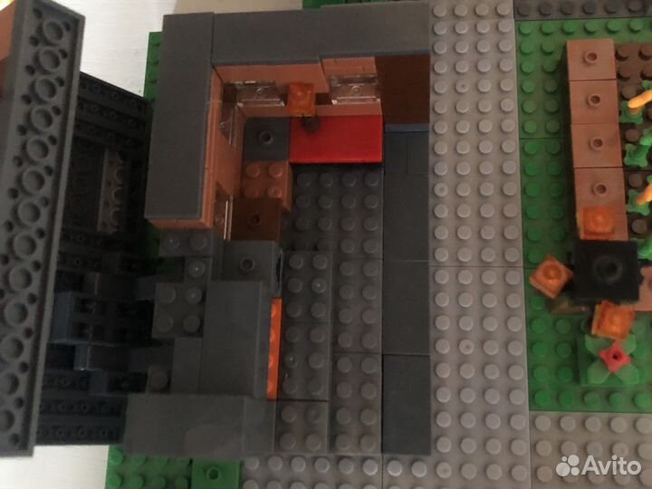 Майнкрафт шахта крипера и деревня