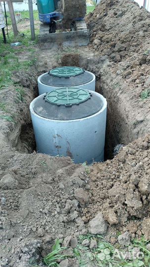 Септик из бетона колец