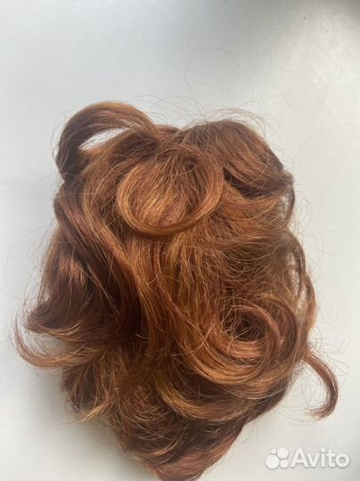 Хвост шиньон на крабе и резинке