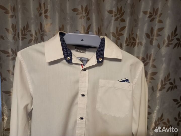Рубашка школьная 164 170 для мальчика
