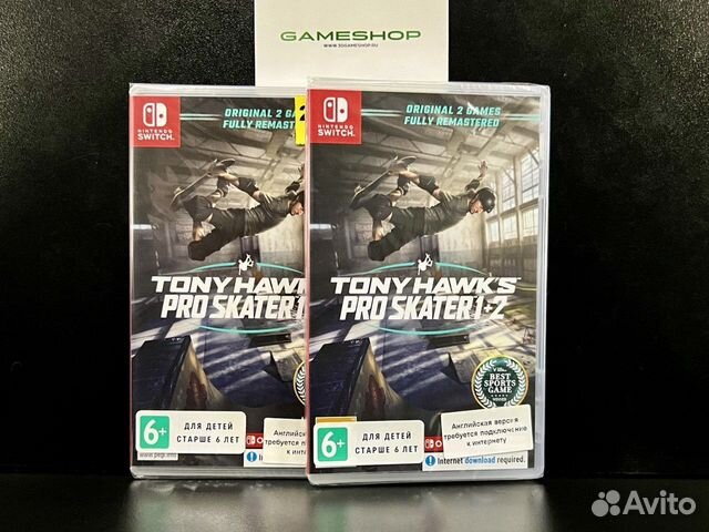 Tony Hawk's Pro Skater 1+2 Switch английская верс