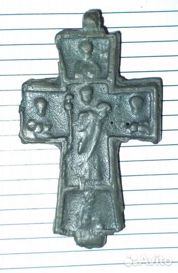 Крест наперсный двухсторонний XV—XVI вв