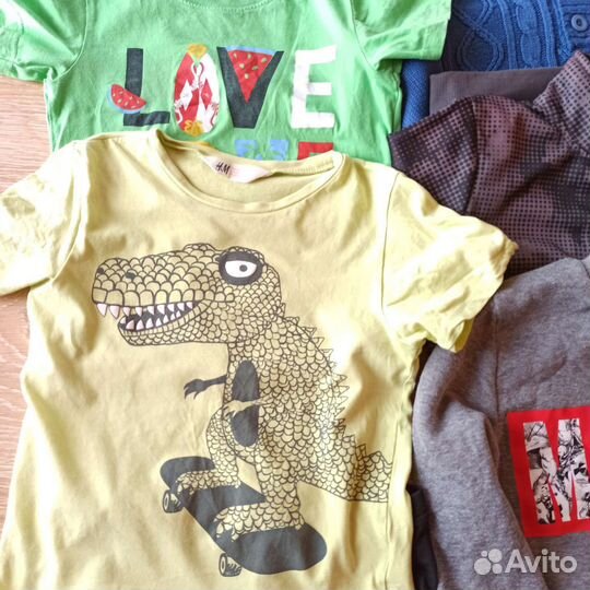 Вещи пакетом на мальчика 122 128