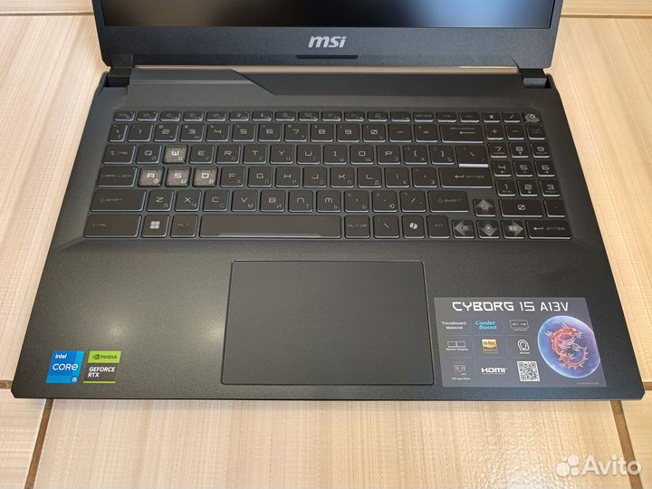 Новый Игровой ноутбук MSI Cyborg 15 A13VF-1223XRU