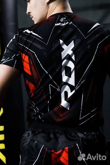Комплект Рашгард + шорты Rdx immaf Red